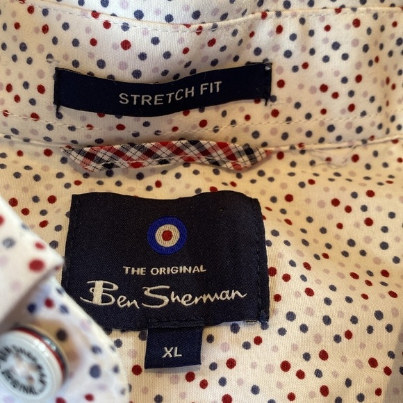 Ben Sherman Brighton Oxford Cotton S/S Stretch Fit Button Down Shirt XL - Picture 1 of 8